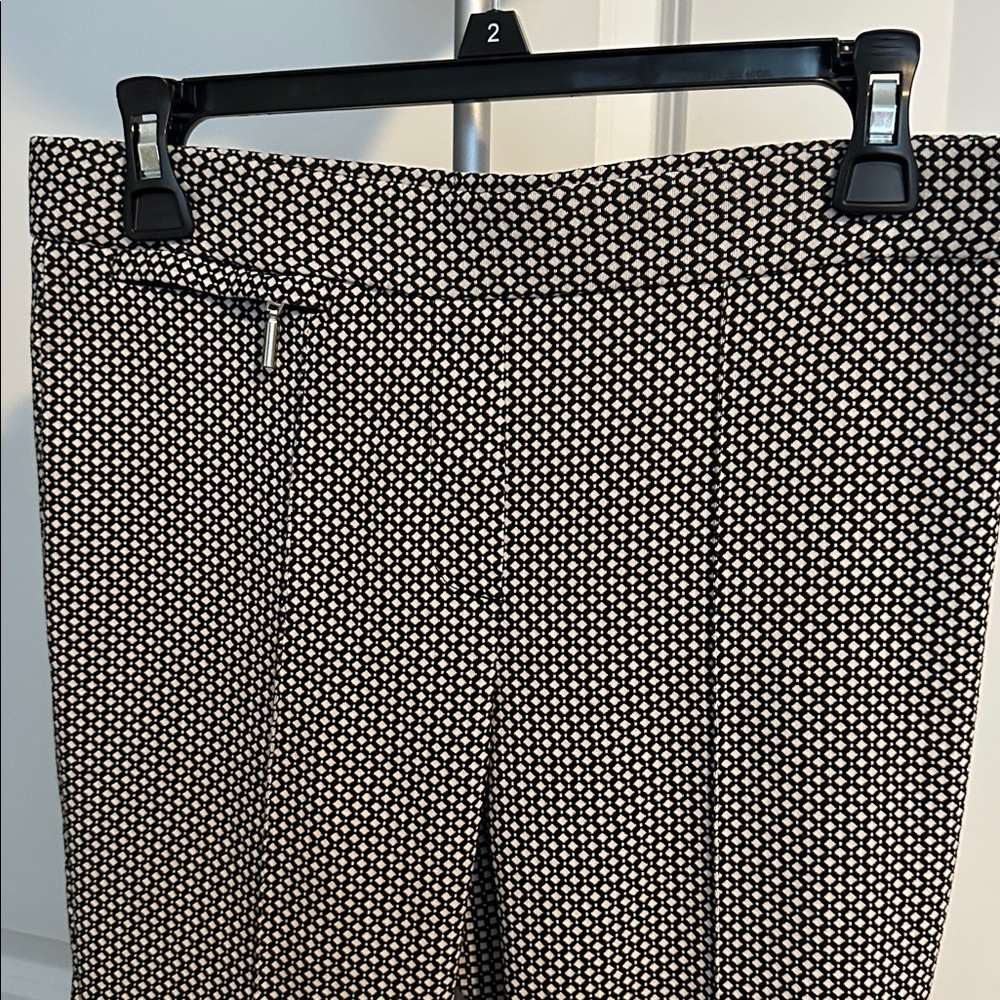 Rafaella Black and White Micro Dot Knit Pants Sz 6